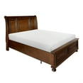 thumbnail image 3 of Lexicon Cumberland 2 Drawers Wood Full Sleigh Platform Bed in Brown Cherry, 3 of 11