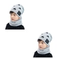 thumbnail image 3 of Sonducket Sombrero de invierno para niños Conjunto de calentador de cuello a prueba de viento de punto para niños Protección auditiva de Type1 NO1, 3 of 6