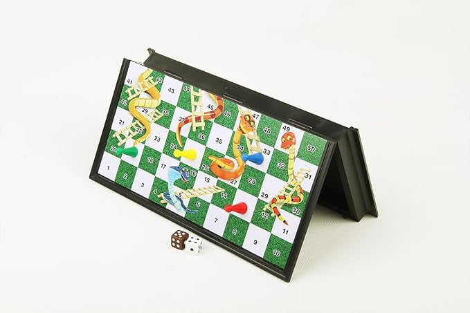 Tradeopia Magnetic Classics – 10 Inch Magnetic Snakes & Ladders, Magnetic Classic Game