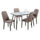 thumbnail image 2 of Comedor Max Café 4 Sillas Rectangular Mobilkraft Mesa con Base Metálica y Cubierta de Formica Marmoleada, 2 of 5