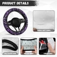 thumbnail image 4 of Uorisanigo Purple Camo Fuzzy Steering Wheel Cover Branch Print Vehicle Steering Wheel Covers for Winter Easy to Install Car Accessories Thicken Car Steering Protector Gift for Friends, 4 of 8