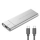 thumbnail image 1 of Carcasa SSD USB Type-C M.2 NVMe M-Key PCI-E Case (USB-C plateado a USB-C), 1 of 7