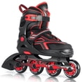 thumbnail image 1 of 2Pm Sports Torinx Patines en línea ajustables para niños Patines divertidos para principiantes para niños, jóvenes, niñas, hombres y mujeres, rojo pequeño, 1 of 8