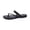 Black, variant on HTHLVMD Vacation Sandals for Women, Slip On Sandals for Woman, Braided Strap T-Strap Sandals, Women's Slide Sandals Slip On Flat Sandals Flip Flop Thong Sandals Casual Summer Sandals, White 8.5