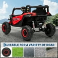 thumbnail image 4 of CazToi 12V Kids Truck with 4WD/2WD Switch Remote Control Spring Suspension & Bluetooth Music for Ages 3-8, 4 of 7