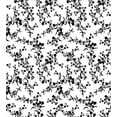 thumbnail image 3 of Floral Duvet Cover Set, Victorian Style Curved Flower Baroque Blooms Branches Vintage Motif, Decorative 3 Piece Bedding Set with 2 Pillow Shams, King Size, Black and White, by Ambesonne, 3 of 3