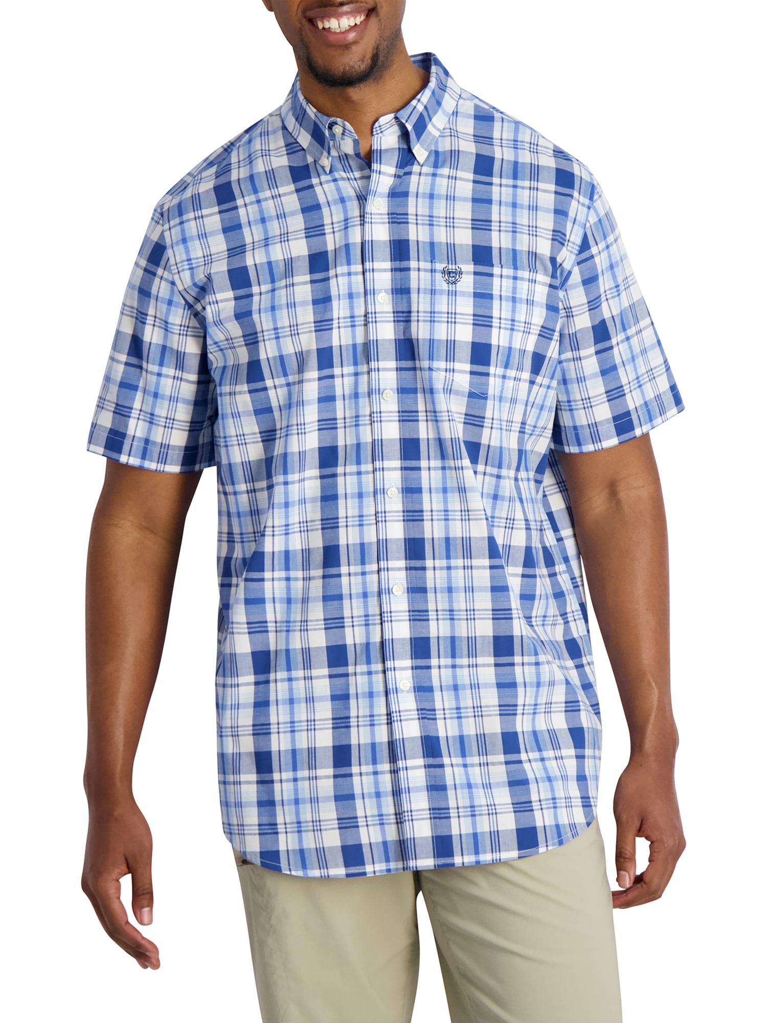 mens short sleeve chaps shirts