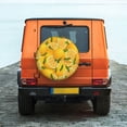 thumbnail image 6 of Wukai Yellow Limes Print Spare Tire Cover for RV Trailer,Waterproof PVC Faux Leather Wheel Cover Fit for Truck,Trailer,RV,SUV,Camper and Most Vehicle-15 inch, 6 of 6