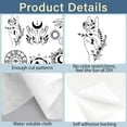 thumbnail image 3 of 2 Sheets Cat Moon Phase Water Soluble Embroidery Patterns Stabilizers Hand Sewing Stick and Stitch Transfers Fabric Wash Away Pre-Printed Self Adhesive for Bags Cloth Sewing Lovers, 3 of 6