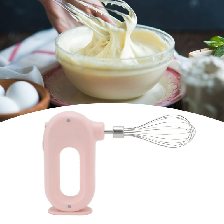 Electric Blender, 5V Safe 20W Electric Hand Blender for Home Kitchen  Cooking (Pink)