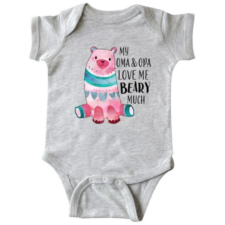 

Inktastic My Oma and Opa Love Me Beary Much with Cute Bear Gift Baby Boy or Baby Girl Bodysuit