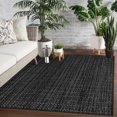 thumbnail image 1 of Seavish Outdoor Rug 4X6 Area Rug Washable Kitchen Rug Black and White Striped Rug Cotton Rugs Farmhouse Decor Reversible Laundry Room Mat Small Accent Throw Rugs Patio Rug Front Porch Mat, 1 of 8