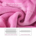 thumbnail image 5 of Howarmer Large Pink Throw Blankets, Twin Size Soft Lightweight Flannel Fleece Blanket, 60" x 80", 5 of 7