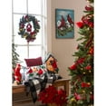 thumbnail image 2 of Evergreen Cardinals Branch Lumbar Pillow, 2 of 8