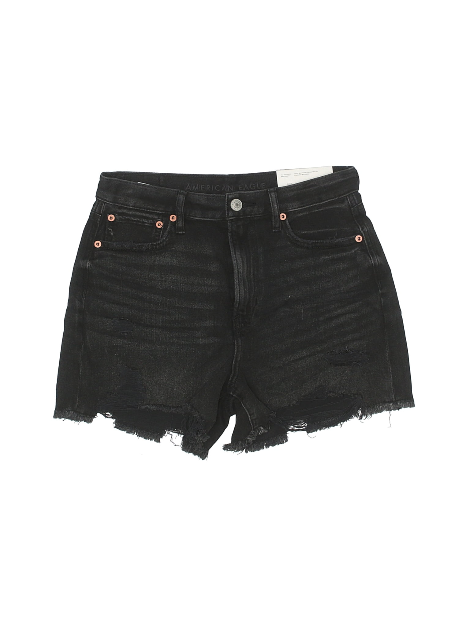 black denim shorts size 4