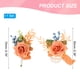 thumbnail image 2 of Conjunto de Corsage de Rosa y Boutonnieres para Novio Novia Padrinos de Boda Marrón Claro, 2 of 7