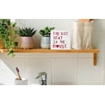 thumbnail image 6 of Zomyto 7x7 IN The Best Seat In The House Wooden Box Sign Rustic Bathroom Signs For Shelf Wall, 6 of 7