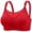 Red B, variant on Stamzod Plus Size Bras for Older Women Comfortable Push Up Bra Wireless Everyday Bras No Underwire