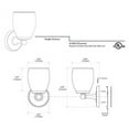 thumbnail image 3 of Gatco 1640 Designer II Single Sconce, Chrome, 3 of 4