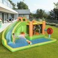 thumbnail image 2 of Outsunny 7-in-1 Inflatable Water Slide, Kids Castle Bounce House Includes Slide, trampoline, Pool, Water Cannon, Ball-target, Boxing Post, Tunnel with Carry Bag, Repair Patches, 750W Air Blower, 2 of 9