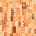 thumbnail image 1 of Ahgly Company Indoor Square Abstract Orange Modern Area Rugs, 4' Square, 1 of 4