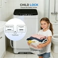 thumbnail image 3 of GGTB 1.9 Cu.ft Full Automatic Portable Washing Machine with LED Display, 20 lbs Capacity, 10 Wash Programs & 8 Water Levels Selections, White, 3 of 10