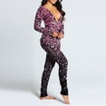 thumbnail image 4 of BRGZLK Onesies for Women Ladies Onesie Hooded Pyjamas Winter Warm Plush Flannel Jumpsuit Funny Novelty Animal Pajamas Playsuit Loungewear Size 8-16, 4 of 6