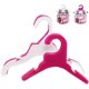 thumbnail image 1 of KAIYANG 10 Perchas de Plástico Antideslizantes para Ropa de Mascotas para Perros Cachorros y Gatos Color Blanco S 25 cm, 1 of 5