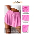 thumbnail image 4 of DOKOTOO Women Skorts Bottoms High Waist Layered Skirts with Built-in Shorts Workout Skirts, 4 of 9