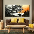 thumbnail image 3 of 3 Piece Canvas Wall Art for Living Room Bedroom, Abstract Tree and Life Picture Decorations, Modern Artwork Painting Print for Home Kitchen Office Decor 16x24 Inch, 3 of 5