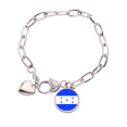 thumbnail image 1 of Pulsera de Cadena de Corazón Unbranded Bandera Nacional Honduras Joyería Encanto Moda Tamaño Ajustable, 1 of 3