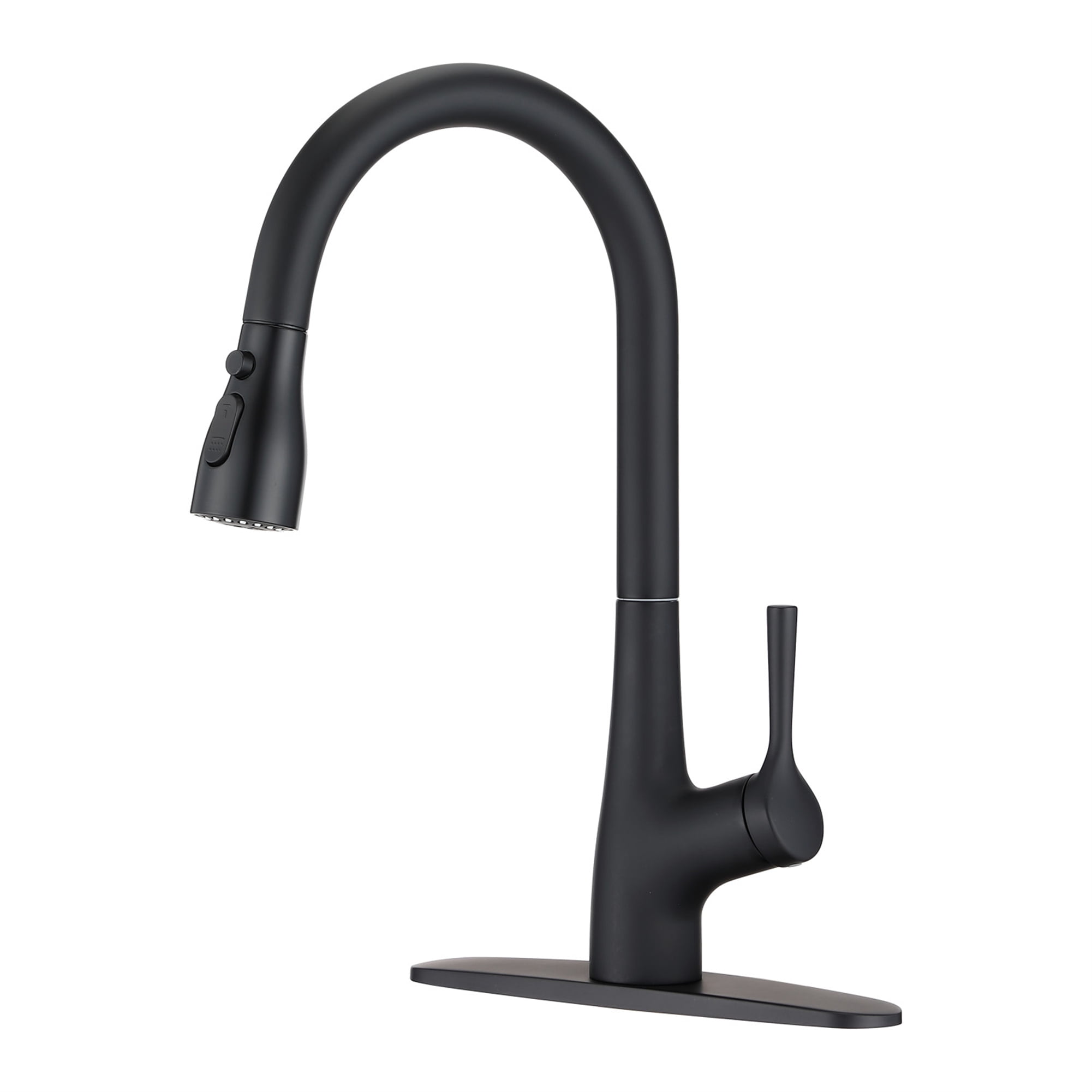 Cfowner Single Handle Pull Down Kitchen Sink Faucet, Commercial Faucets for Bar Home, 360°Swivel Spout