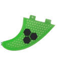 thumbnail image 5 of Surfboard Thruster Fins ,Fiberglass Honeycomb Hexagons Green,G5 Surf Fin, for Surf Boards, Surfing Longboard, 5 of 6