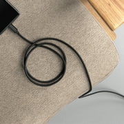 ROFAY 15FT Micro USB Cable, Nylon Braided Charging Cord, Compatible with TV Stick, PS4, Android, Black