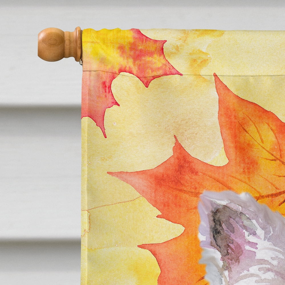 Carolines Treasures BB9962CHF Westie Fall Flag Canvas House Size  Large multicolor