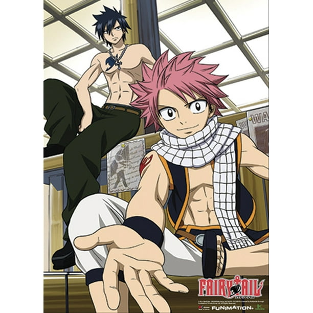 Wall Scroll Fairy Tail Gray Natsu Helping Hand Wall Art Licensed Ge600 Walmart Com