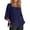 BU3, variant on Daznico Women's Square Neck 3/4 Sleeve Linen Blend Blouse Loose Fit Casual Beach Top,L