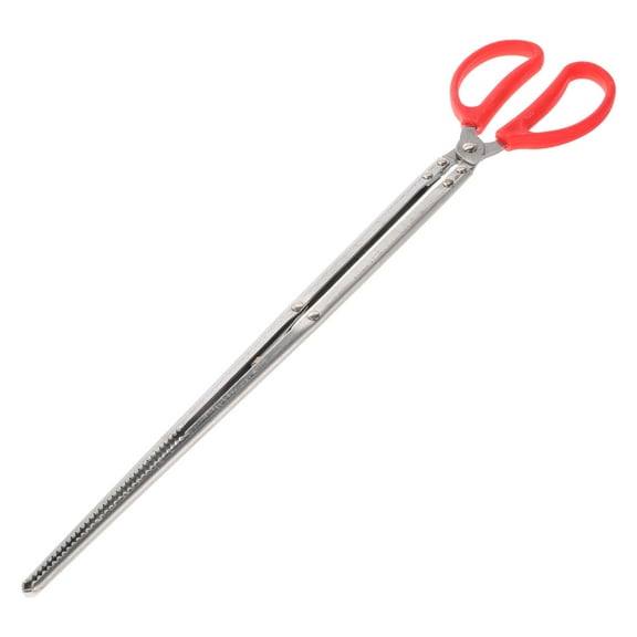 Tineasur Fireplace Tongs Stainless Steel BBQ Log Grabber Tool for Firewood and Grill