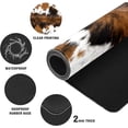 thumbnail image 3 of Brown Western Cowhide Print Desk Mat, Desk Accessory, Cute Workspace, Trendy Workspace, Trendy, 35.4x15.7in Large Gaming Mouse Pad, Cute Desk Topper, Pretty Desk Pad, 3 of 5