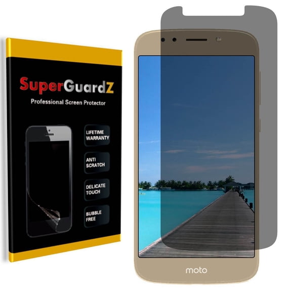 For Motorola Moto E5 Supra - SuperGuardZ Privacy Anti-Spy Screen Protector, Anti-Scratch, Anti-Bubble, Anti-Fingerprint