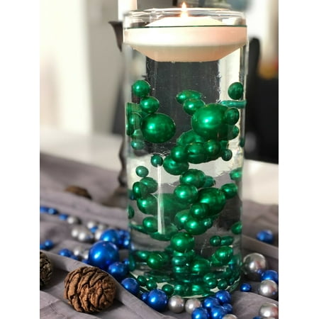 

Floating Green Vase Filler Pearls Centerpiece Holiday Vase Fillers-80pcs