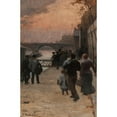 thumbnail image 3 of Paul Albert Baudouin 11x14 Black Modern Framed Museum Art Print Titled - The Evening in Paris (1889), 3 of 5