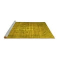 thumbnail image 2 of Ahgly Company Machine Washable Indoor Square Persian Yellow Traditional Area Rugs, 7' Square, 2 of 4