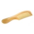 thumbnail image 1 of Peine de cuerno de oveja natural antiestático hecho a mano de primera calidad, peine de masaje profesional para desenredar (mango liso), 1 of 5