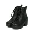 thumbnail image 5 of New Women Indulge Mona I Faux Suede Platform Lug Sole Block Heel Combat Bootie, 5 of 7