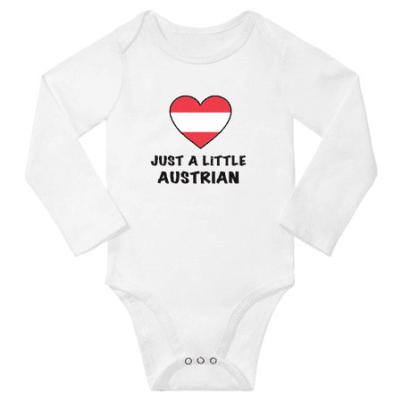 

Just a Little Austrian Baby Long Sleeve Bodysuit (White 24 Months)