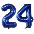 thumbnail image 1 of Globos numéricos EBAIJQUO 40" azul marino número 24, 1 of 6