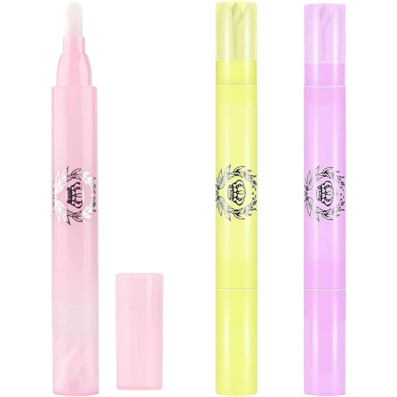 RAGUPEL Nail Polish Remover Pen 3Pcs, Nail Polish Corrector Pen for Cleaning Nail Edges & Cuticles, Precision Manicure Mistake Fixer Tool for Home Diy Nail Art
