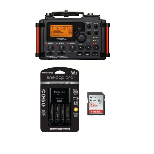 Tascam DR-60D MKII Portable Recorder for DSLR - Bundle With 32GB SDHC