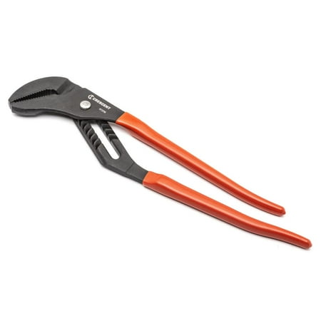UPC: 0037103299833 | Crescent RT216CVN Straight Jaw Dipped Handle Tongue & Groove Pliers